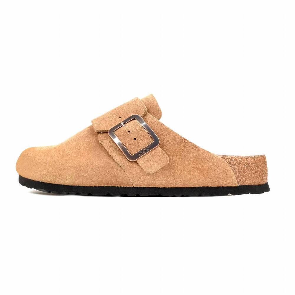 NEW AEROTHOTIC women's atlas leather clogs in camel